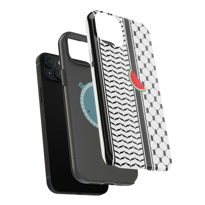 Kufieh Geometric Design Iphone Magnetic Tough Case book cover