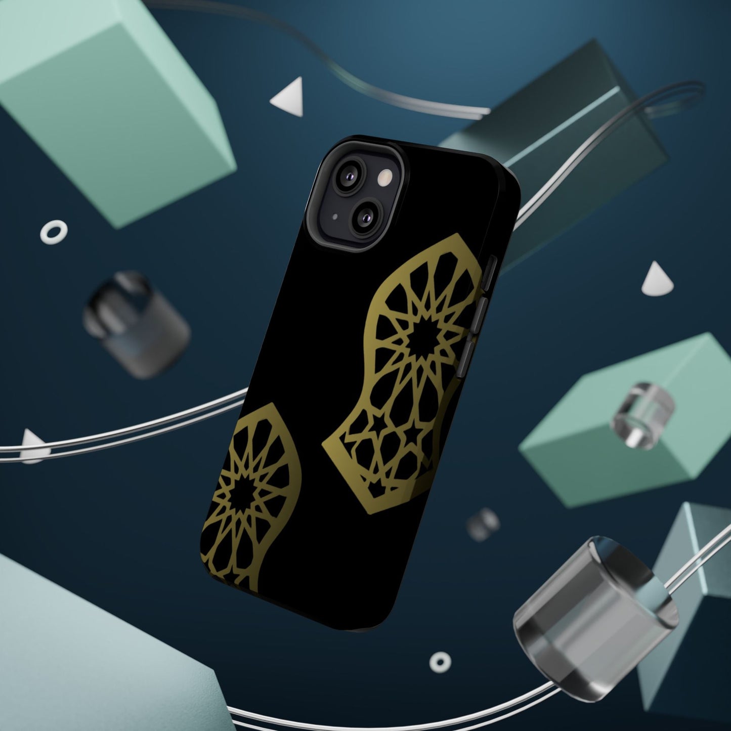 Grey and Gold Sandala Design Iphone Magnetic Tough Cases