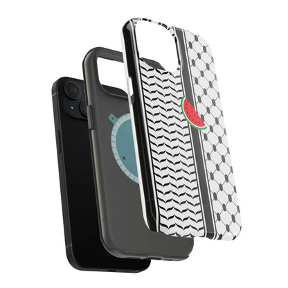 Kufieh Geometric Design Iphone Magnetic Tough Case book cover