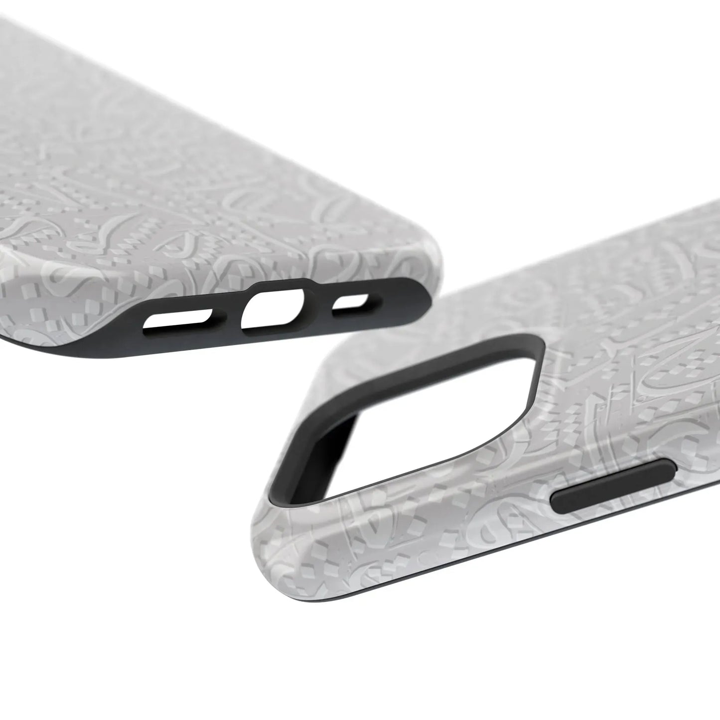 White Arabic calligraphy letters - Iphone Magnetic Tough Case book cover