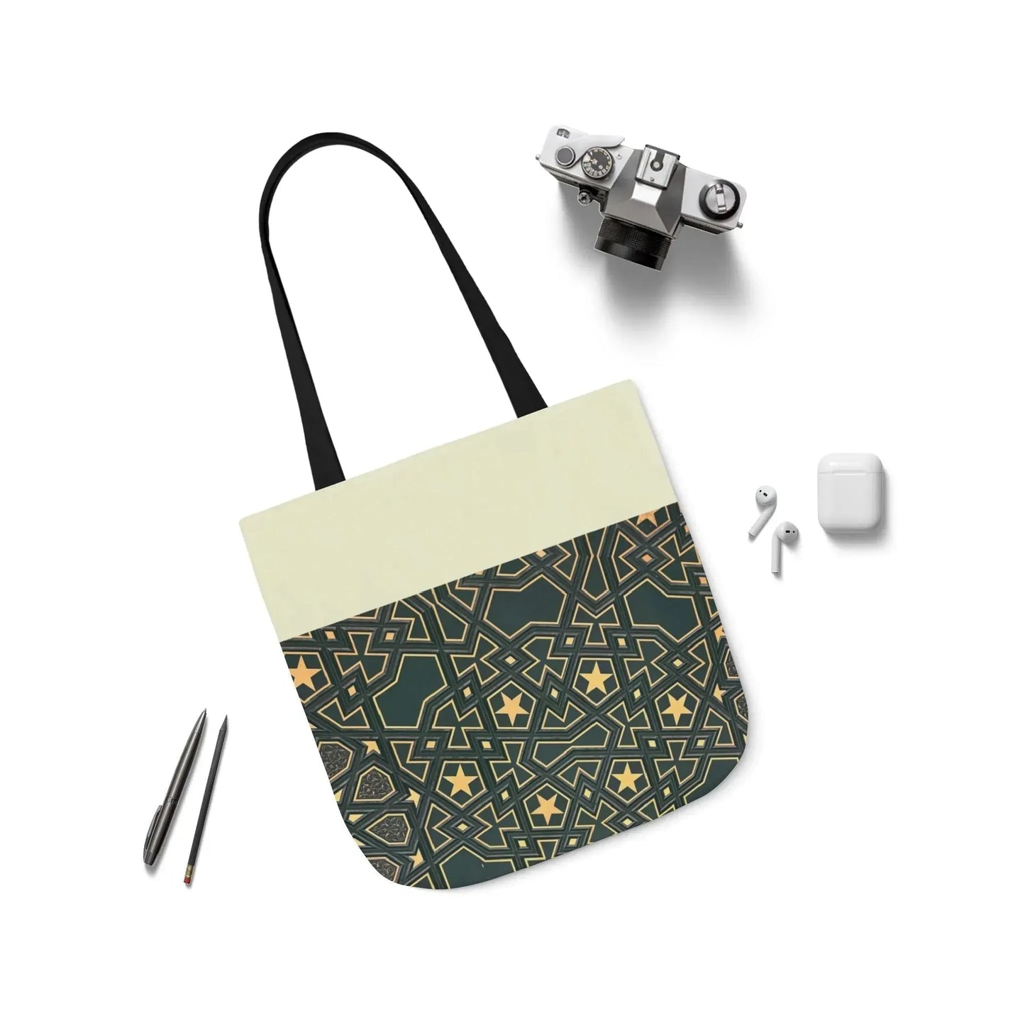 Masjid Al Haram Door Canvas Tote Bag, 2-Color Straps book cover