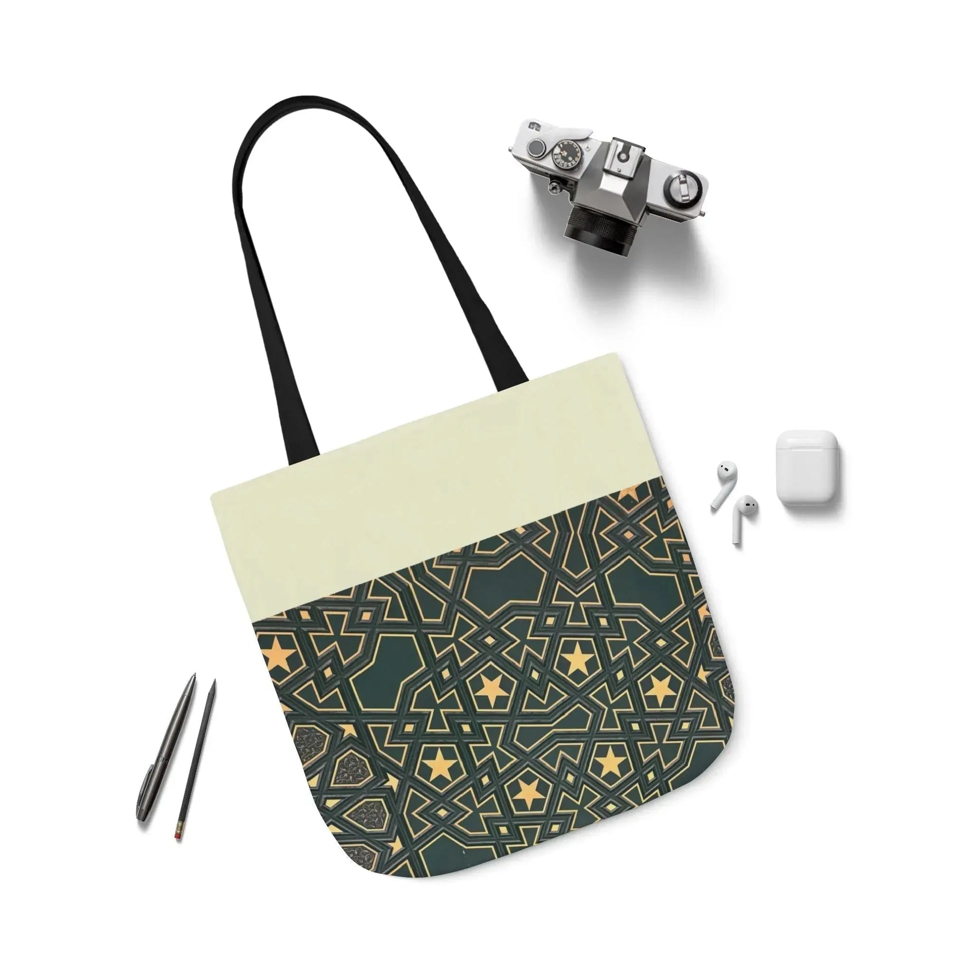 Masjid Al Haram Door Canvas Tote Bag, 2-Color Straps book cover