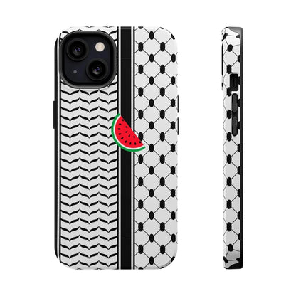 Kufieh Geometric Design Iphone Magnetic Tough Case book cover