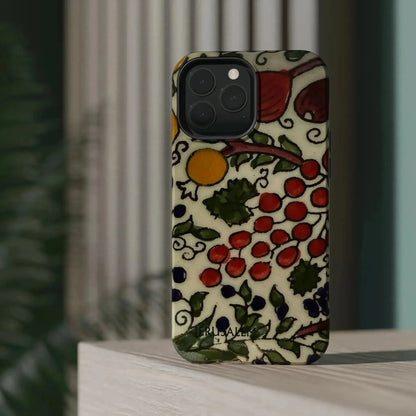 Jerusalem City Fruits Design Iphone Magnetic Tough Case book cover