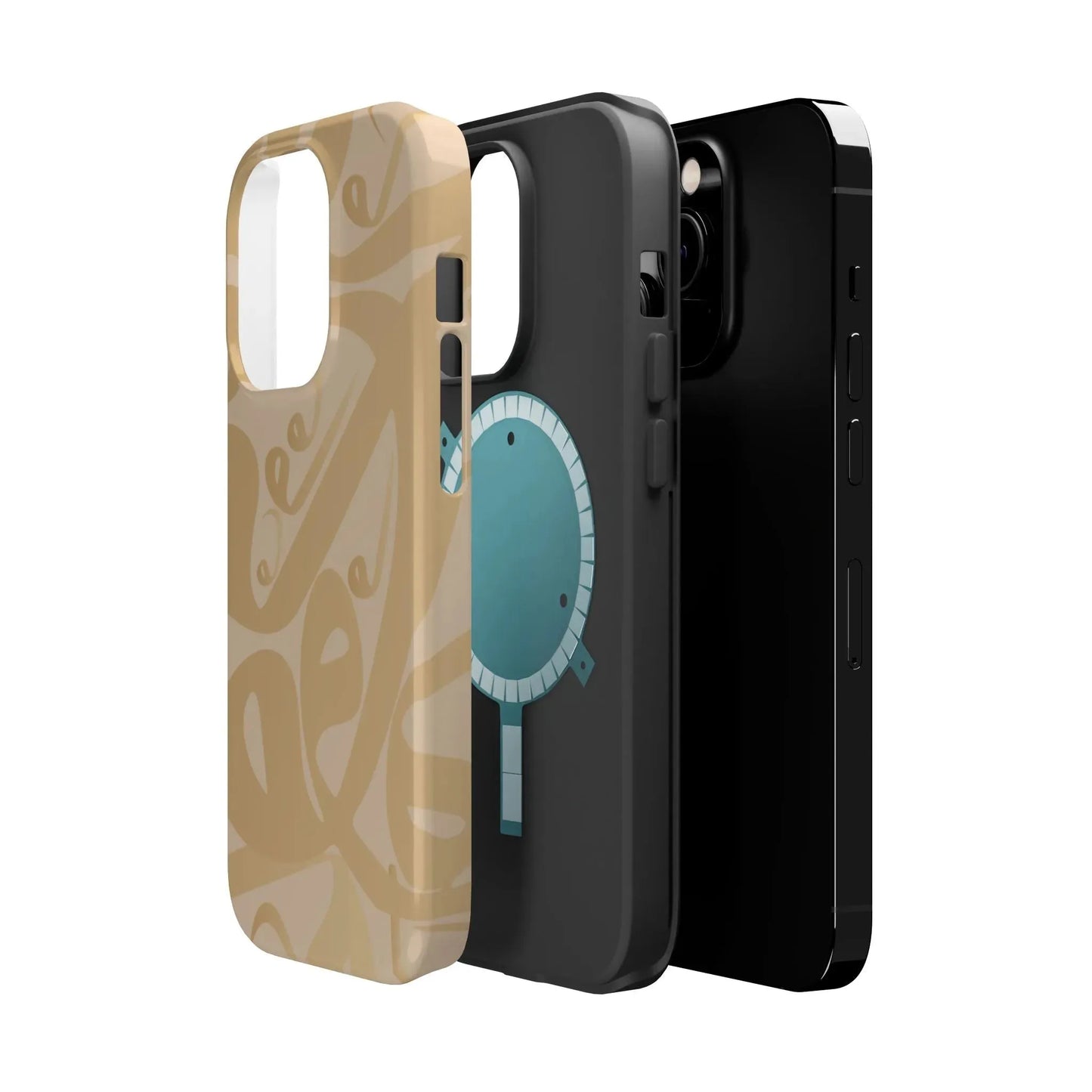 Waw " Design - Iphone Magnetic Tough Case book cover