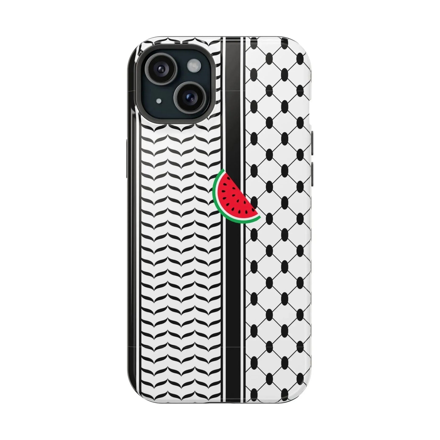 Kufieh Geometric Design Iphone Magnetic Tough Case book cover