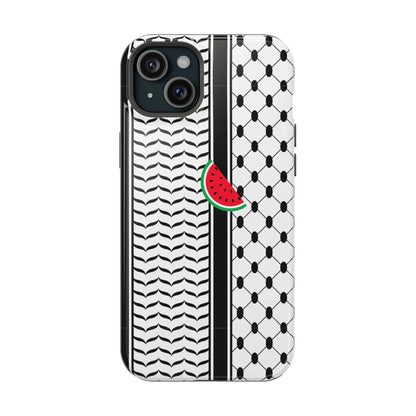 Kufieh Geometric Design Iphone Magnetic Tough Case book cover