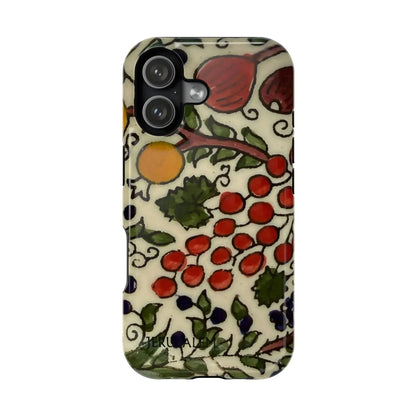 Jerusalem City Fruits Design Iphone Magnetic Tough Case book cover