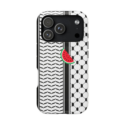 Kufieh Geometric Design Iphone Magnetic Tough Case book cover