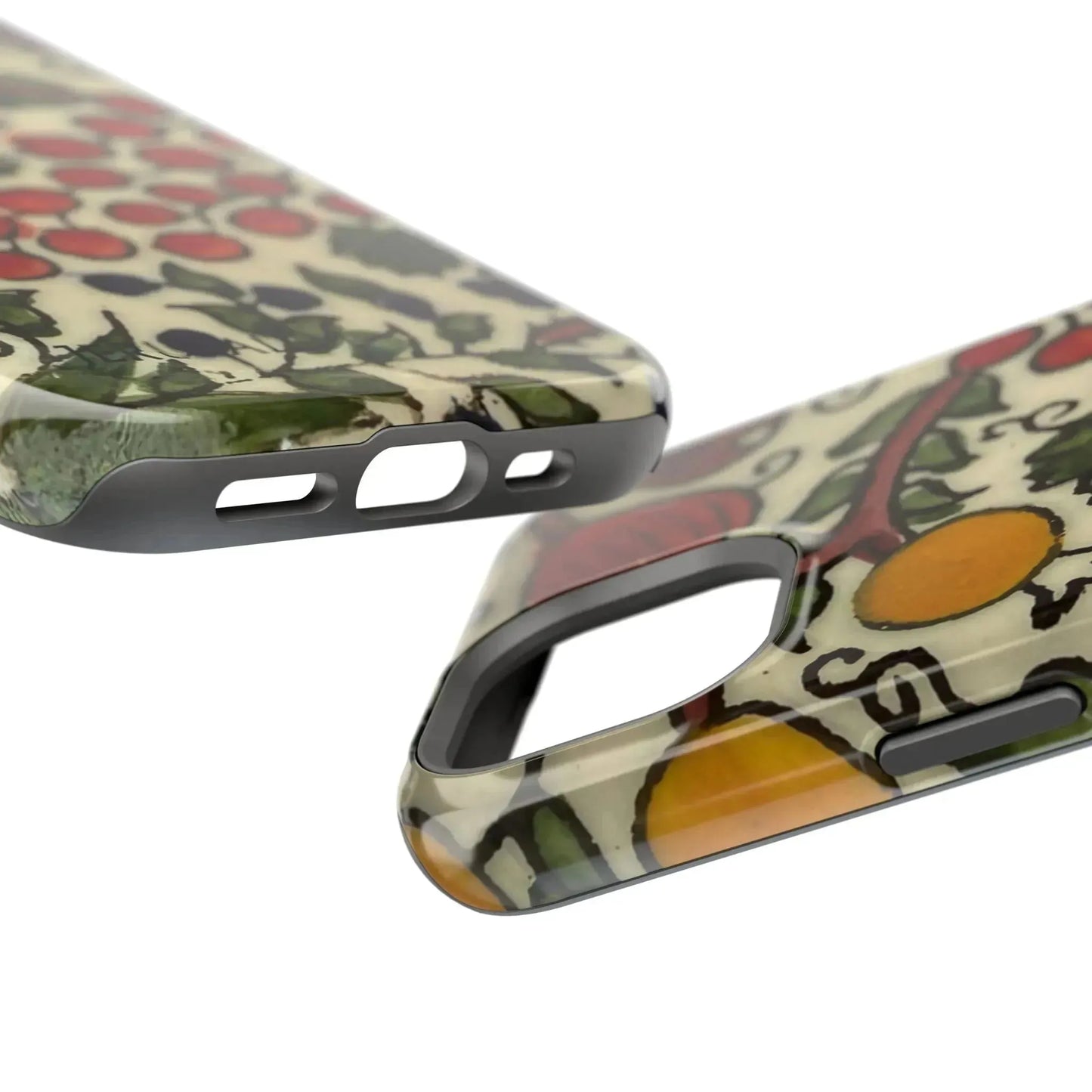 Jerusalem City Fruits Design Iphone Magnetic Tough Case book cover