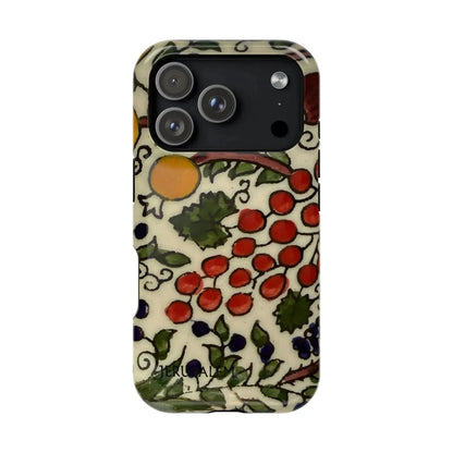 Jerusalem City Fruits Design Iphone Magnetic Tough Case book cover