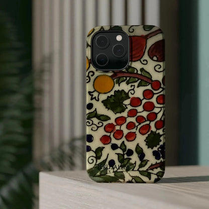 Jerusalem City Fruits Design Iphone Magnetic Tough Case book cover