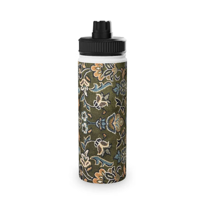 Rawdah Stylish Stainless Steel Water Bottle with Sports Lid book cover