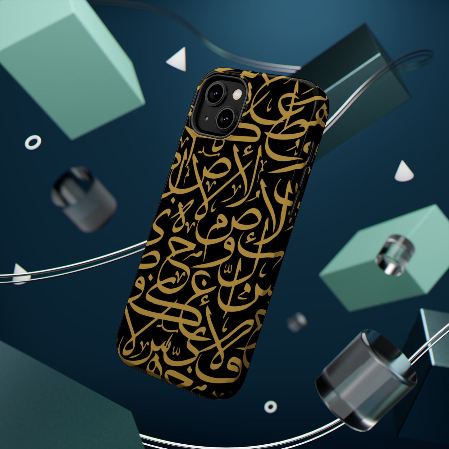 Black and Gold Arabic Letters  Iphone Magnetic Tough Cases