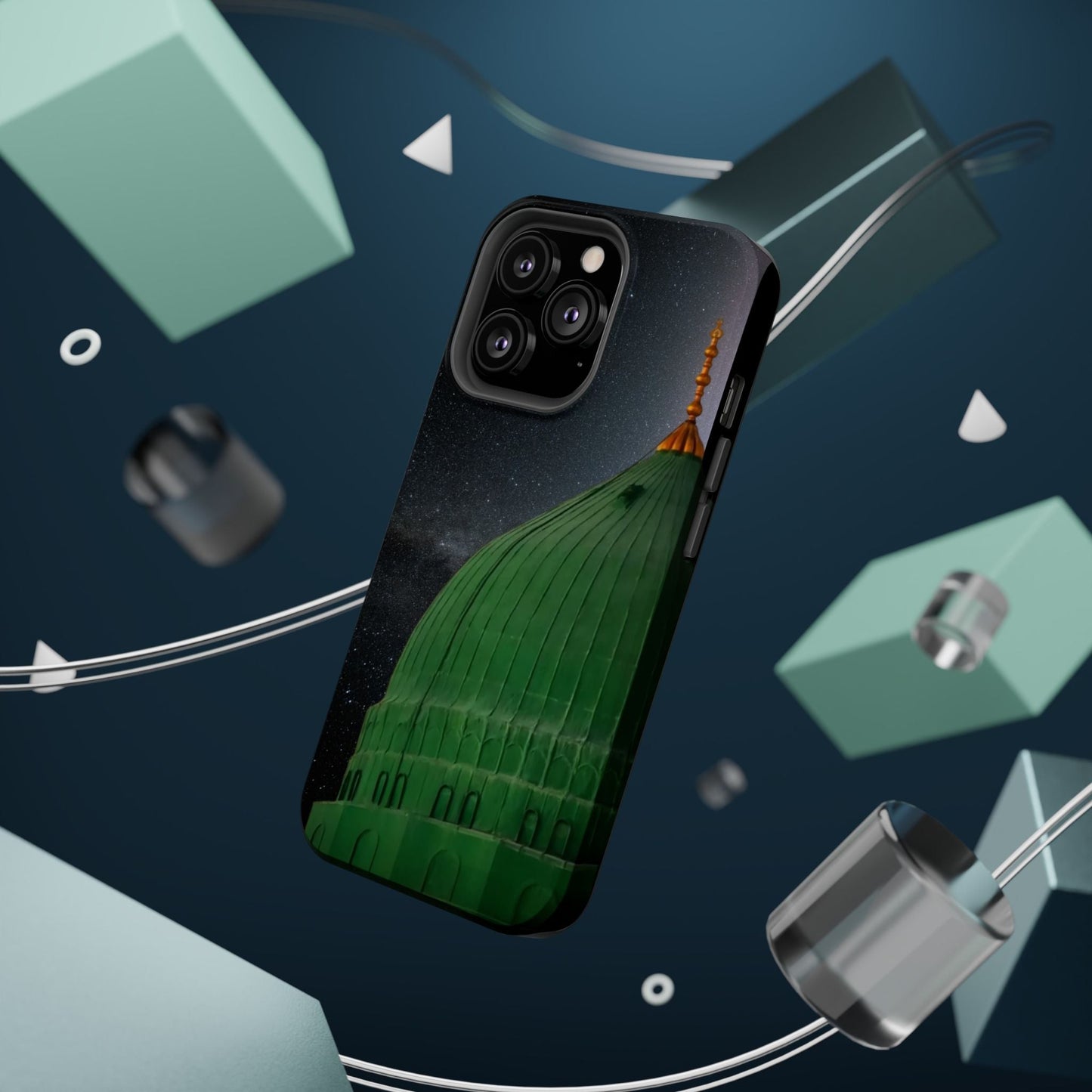 Green Dome  Design Iphone Magnetic Tough Cases