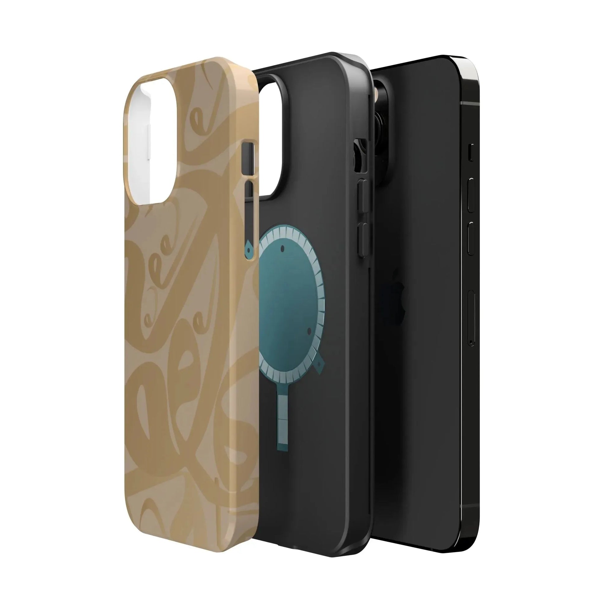 Waw " Design - Iphone Magnetic Tough Case book cover