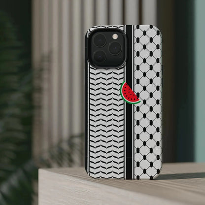 Kufieh Geometric Design Iphone Magnetic Tough Case book cover
