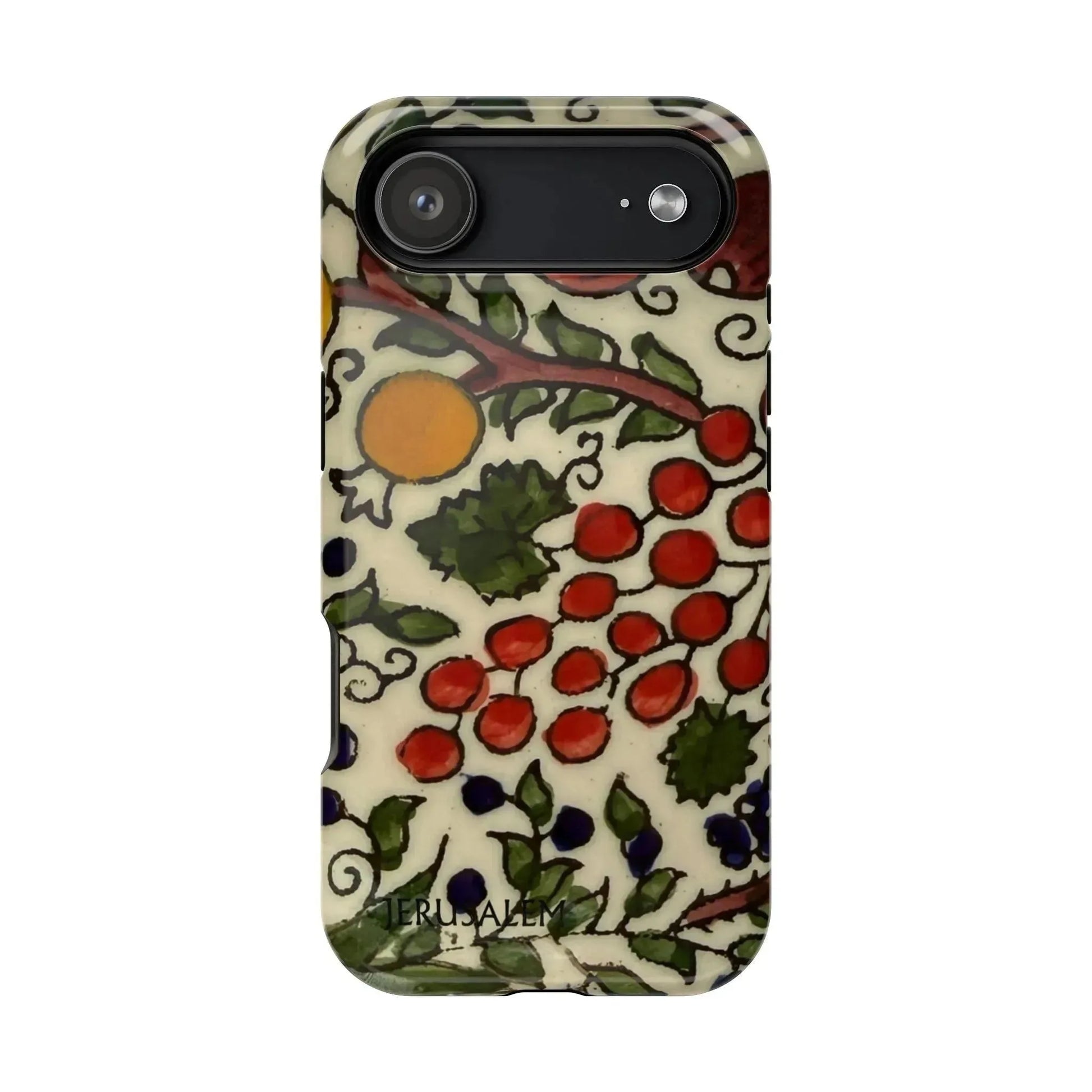 Jerusalem City Fruits Design Iphone Magnetic Tough Case book cover