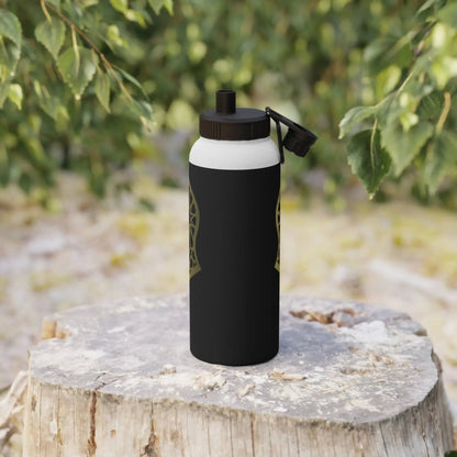 Sandala Stylish Stainless Steel Water Bottle with Sports Lid book cover