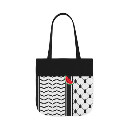 Black and White Kufieh Design Tote Bag
