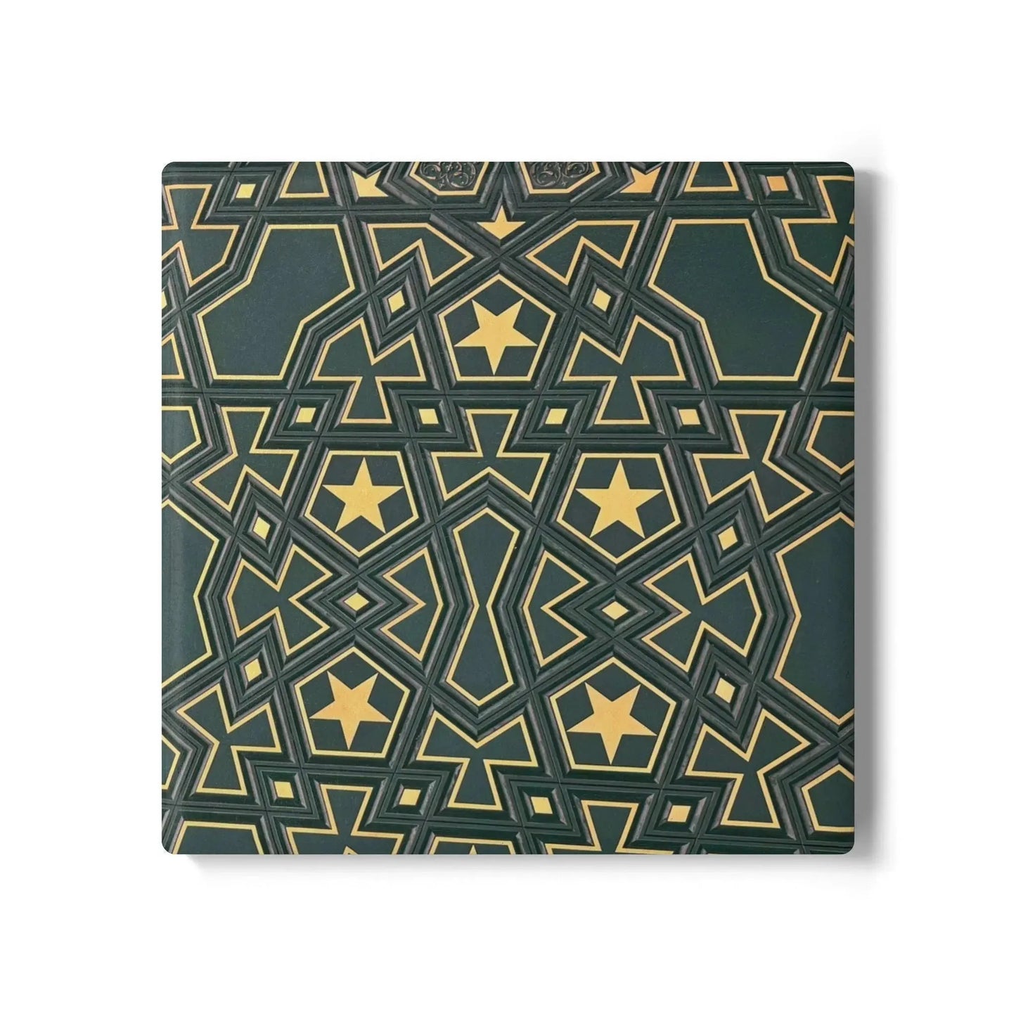 Masjid Al-Haram Pattern Ceramic Coaster, Stylish Drinkware, Home Decor, Gift for Housewarming, Coffee Table Accessory book cover