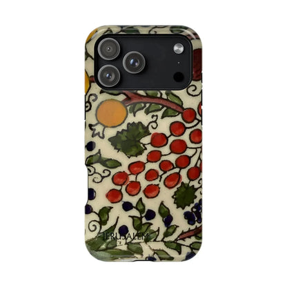 Jerusalem City Fruits Design Iphone Magnetic Tough Case book cover
