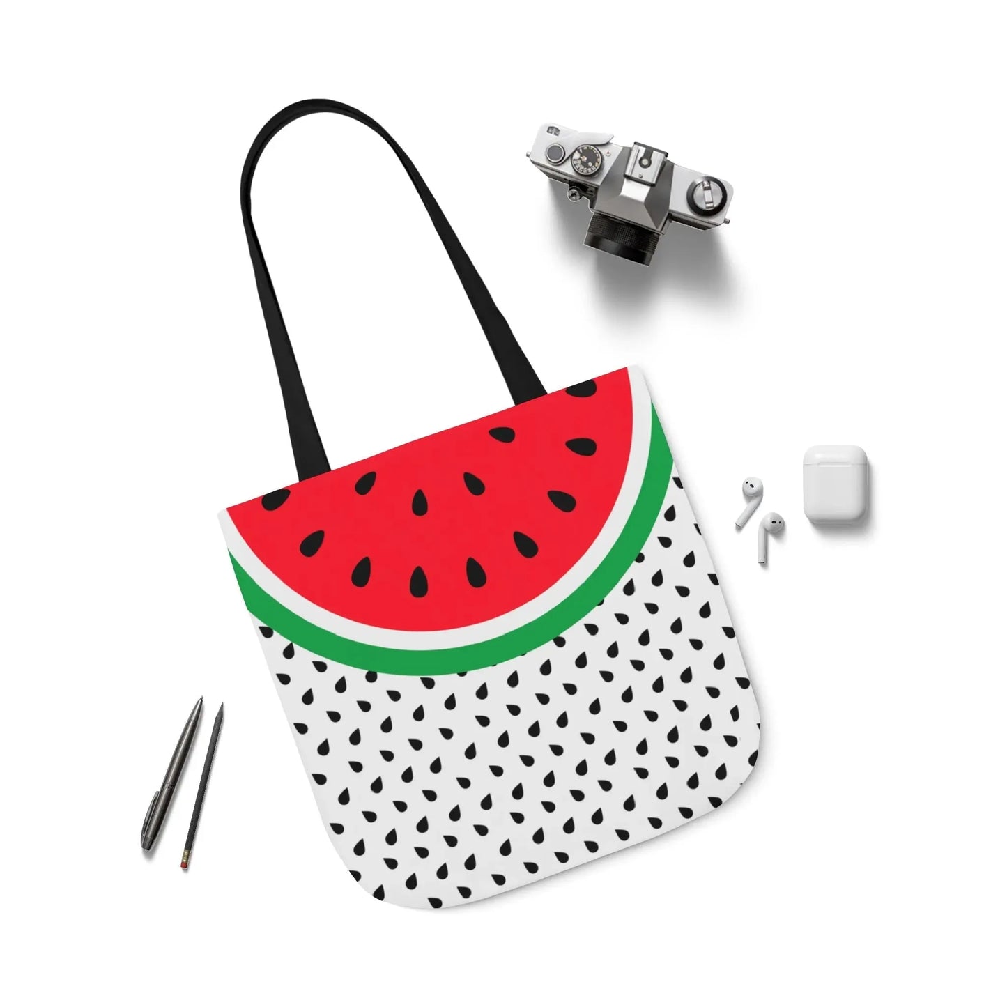 Watermelon Canvas Tote Bag, 2-Color Straps book cover