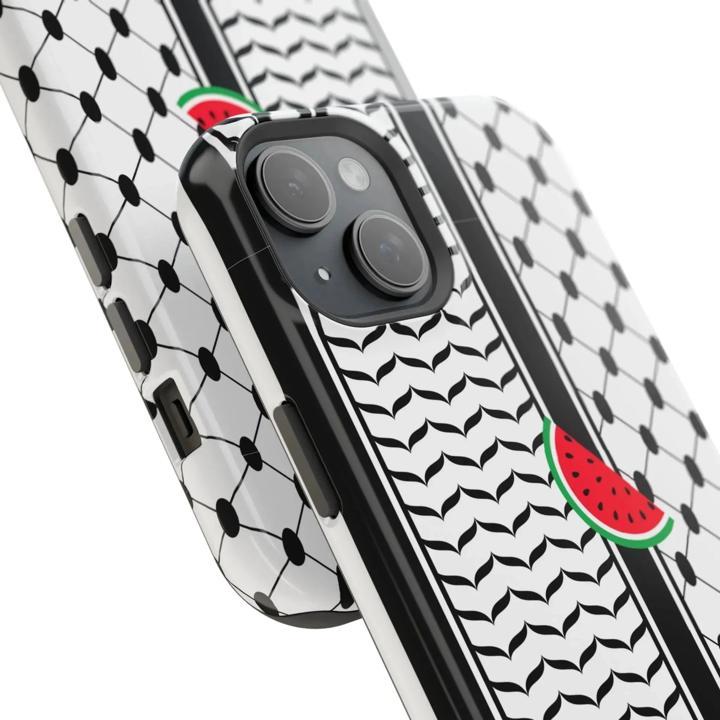 Kufieh Geometric Design Iphone Magnetic Tough Case book cover
