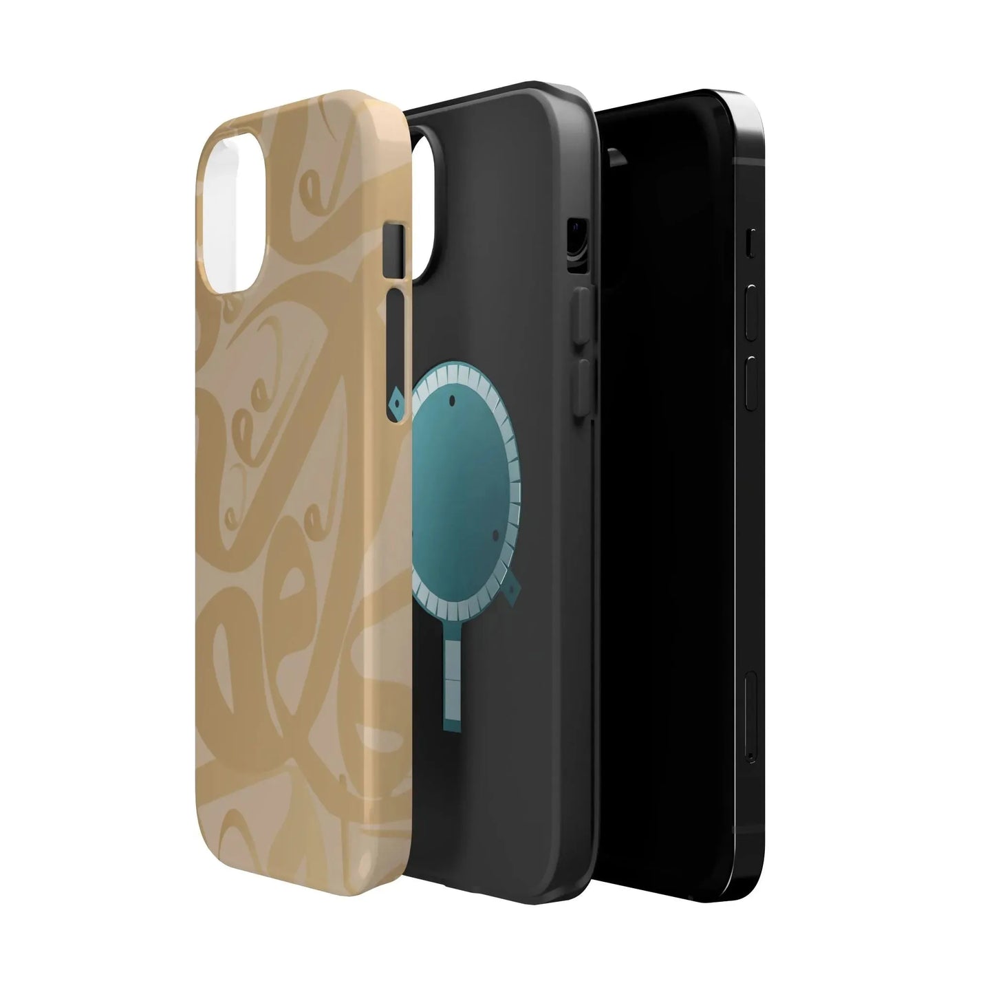 Waw " Design - Iphone Magnetic Tough Case book cover
