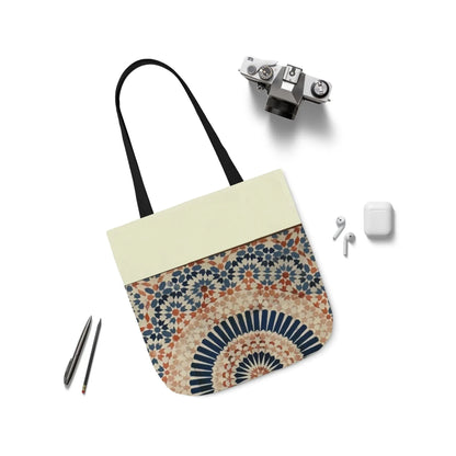Moroccan Design Tote Bag, 3-Color Straps book cover
