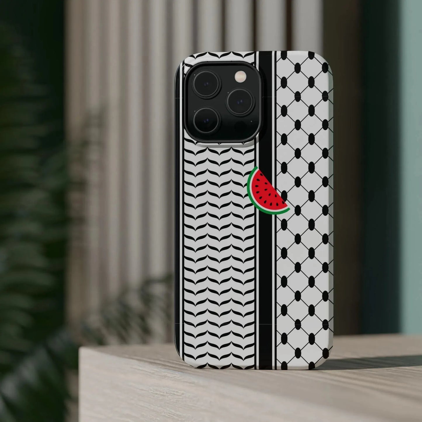 Kufieh Geometric Design Iphone Magnetic Tough Case book cover
