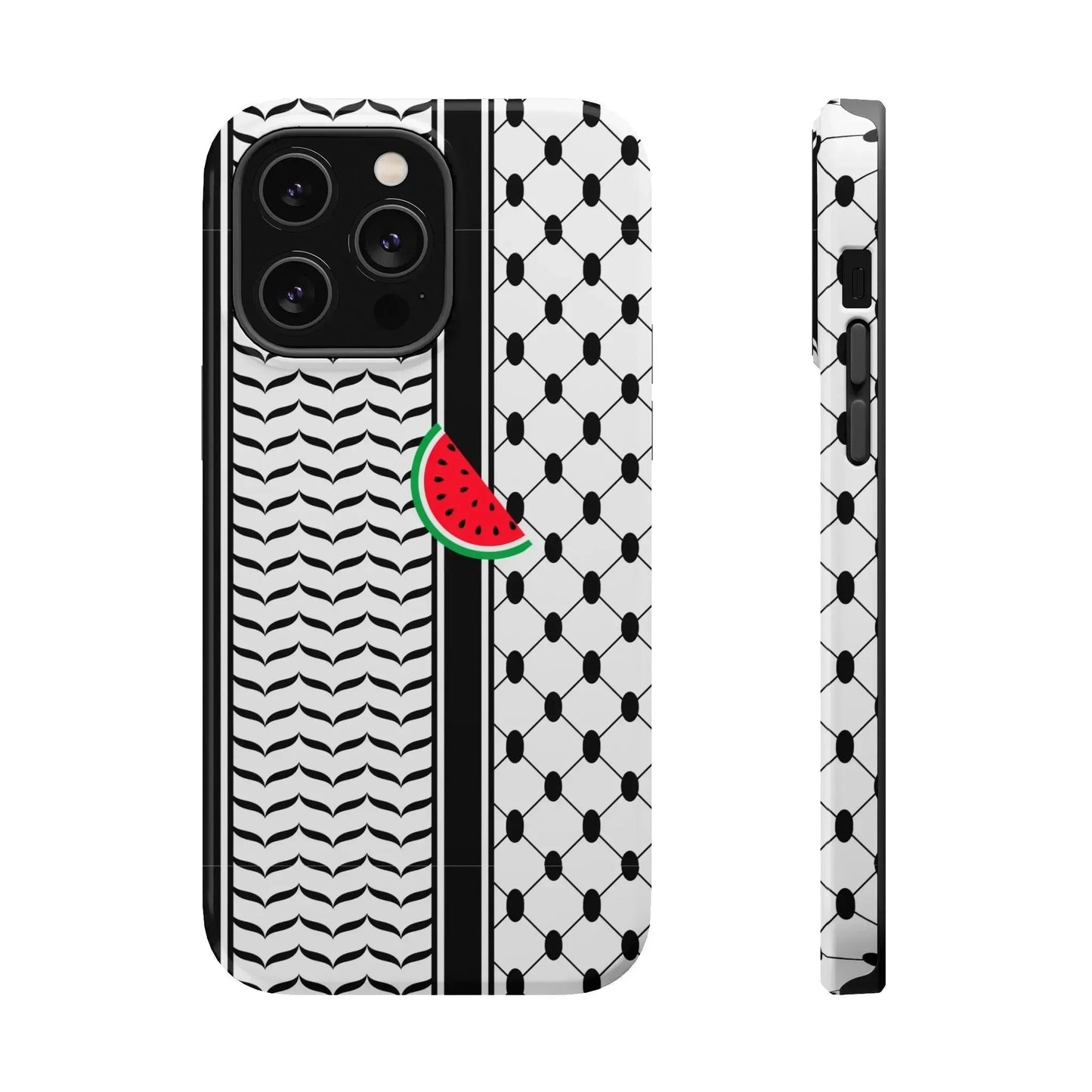 Kufieh Geometric Design Iphone Magnetic Tough Case book cover