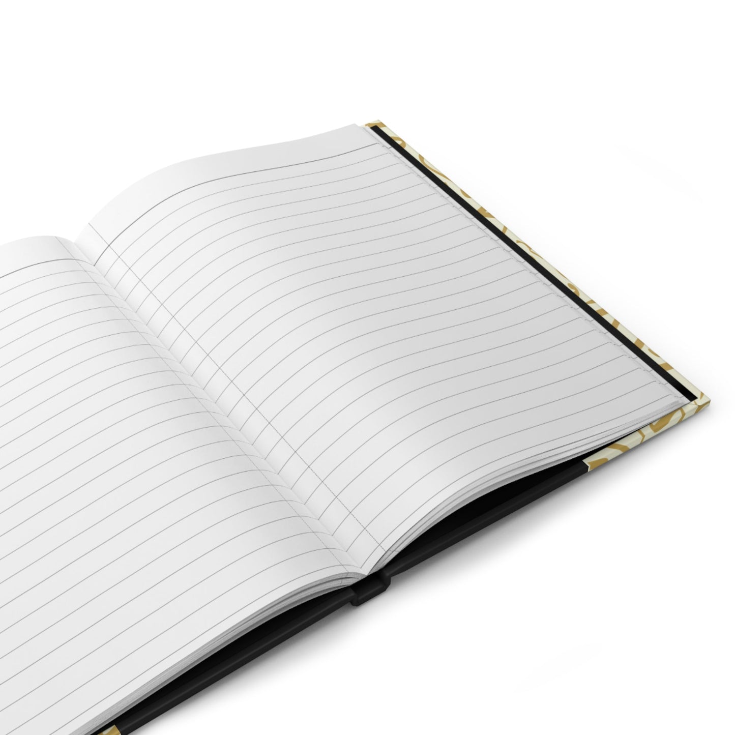 Beige and Gold Arabic Letters Hardcover Journal Matte 2