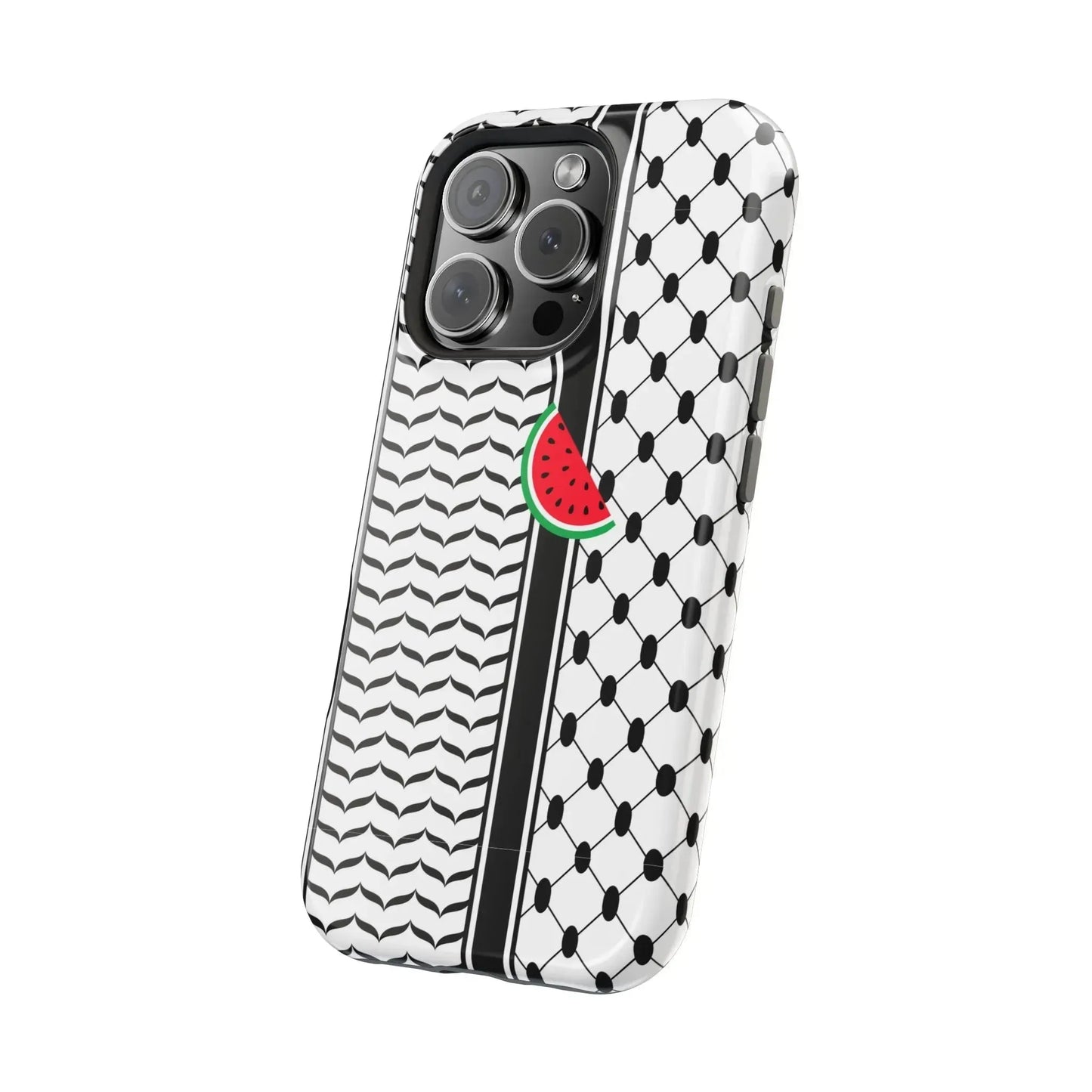 Kufieh Geometric Design Iphone Magnetic Tough Case book cover