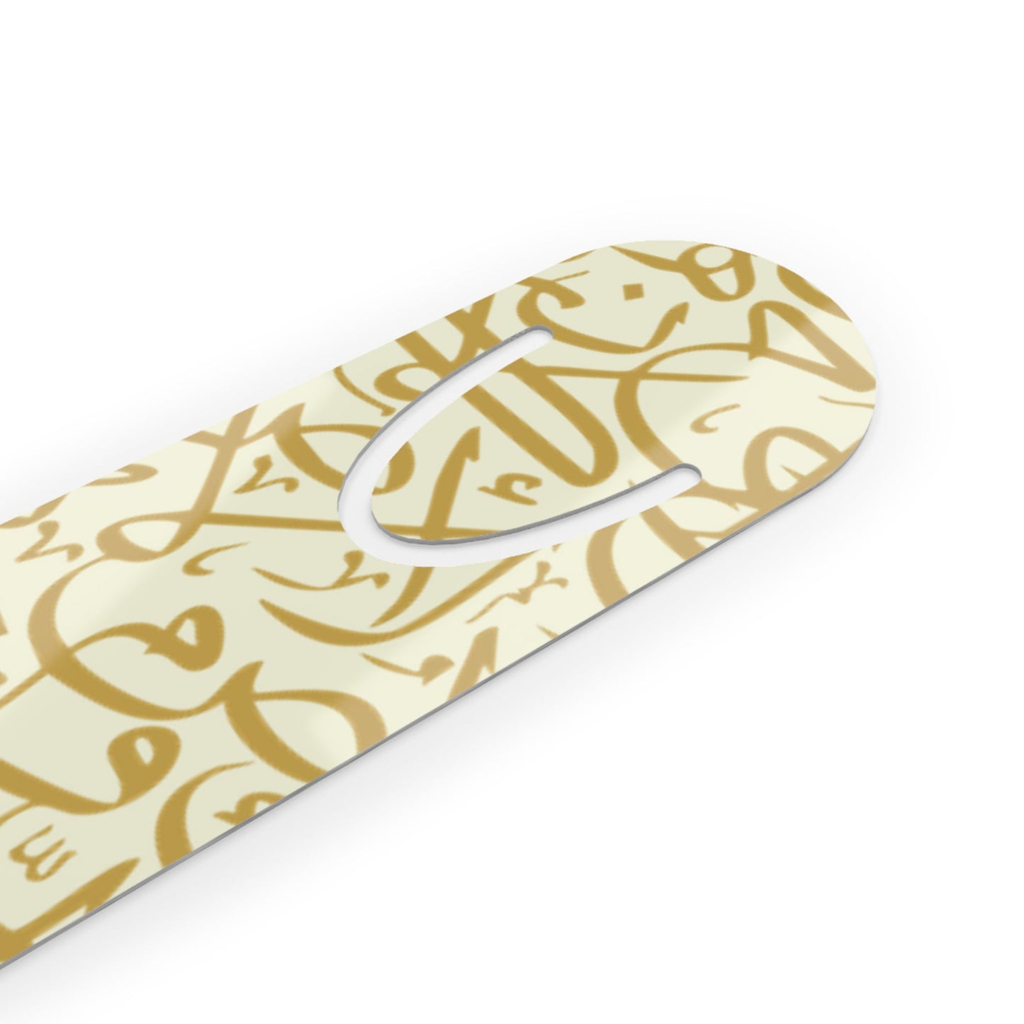 Beige and Gold Bookmark - Stylish Metal Page Holder