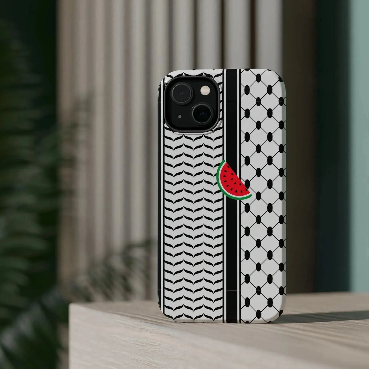 Kufieh Geometric Design Iphone Magnetic Tough Case book cover