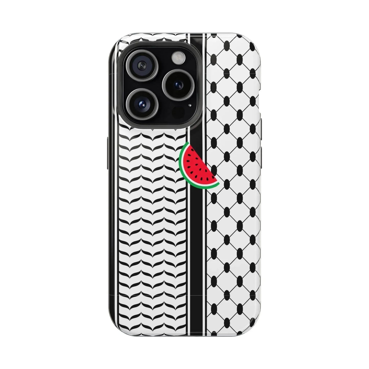 Kufieh Geometric Design Iphone Magnetic Tough Case book cover