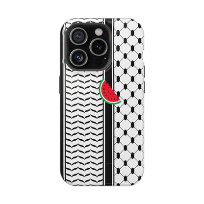Kufieh Geometric Design Iphone Magnetic Tough Case book cover