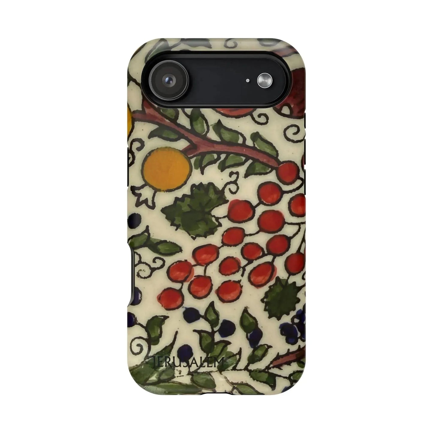 Jerusalem City Fruits Design Iphone Magnetic Tough Case book cover