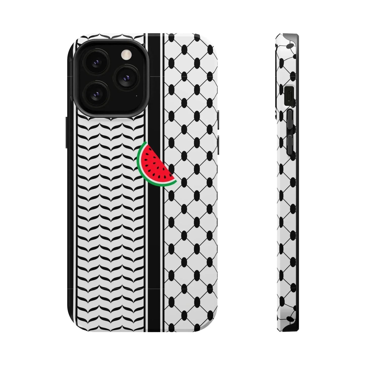 Kufieh Geometric Design Iphone Magnetic Tough Case book cover