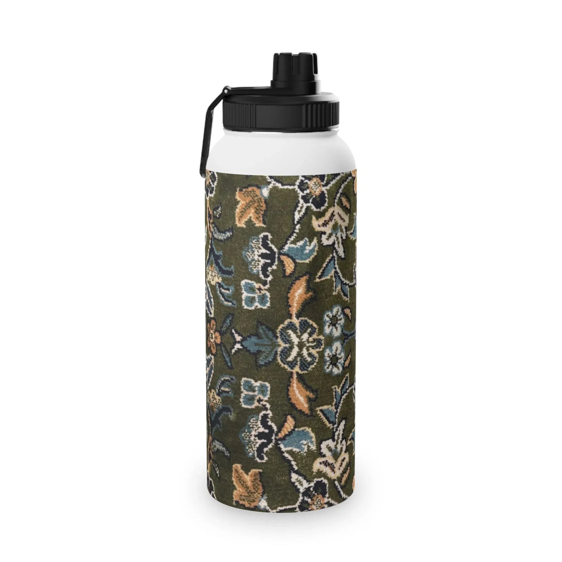 Rawdah Stylish Stainless Steel Water Bottle with Sports Lid book cover