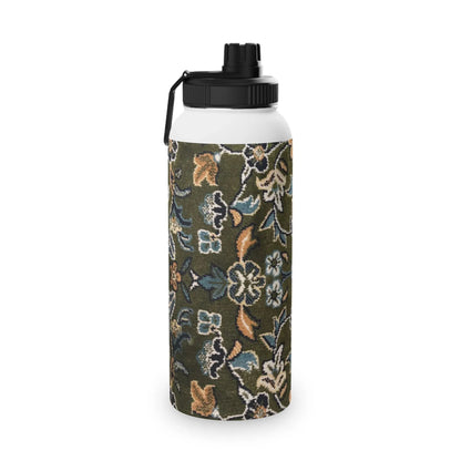 Rawdah Stylish Stainless Steel Water Bottle with Sports Lid book cover