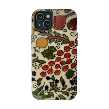 Jerusalem City Fruits Design Iphone Magnetic Tough Case book cover
