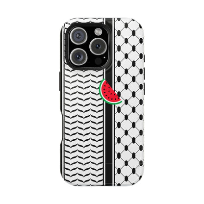 Kufieh Geometric Design Iphone Magnetic Tough Case book cover