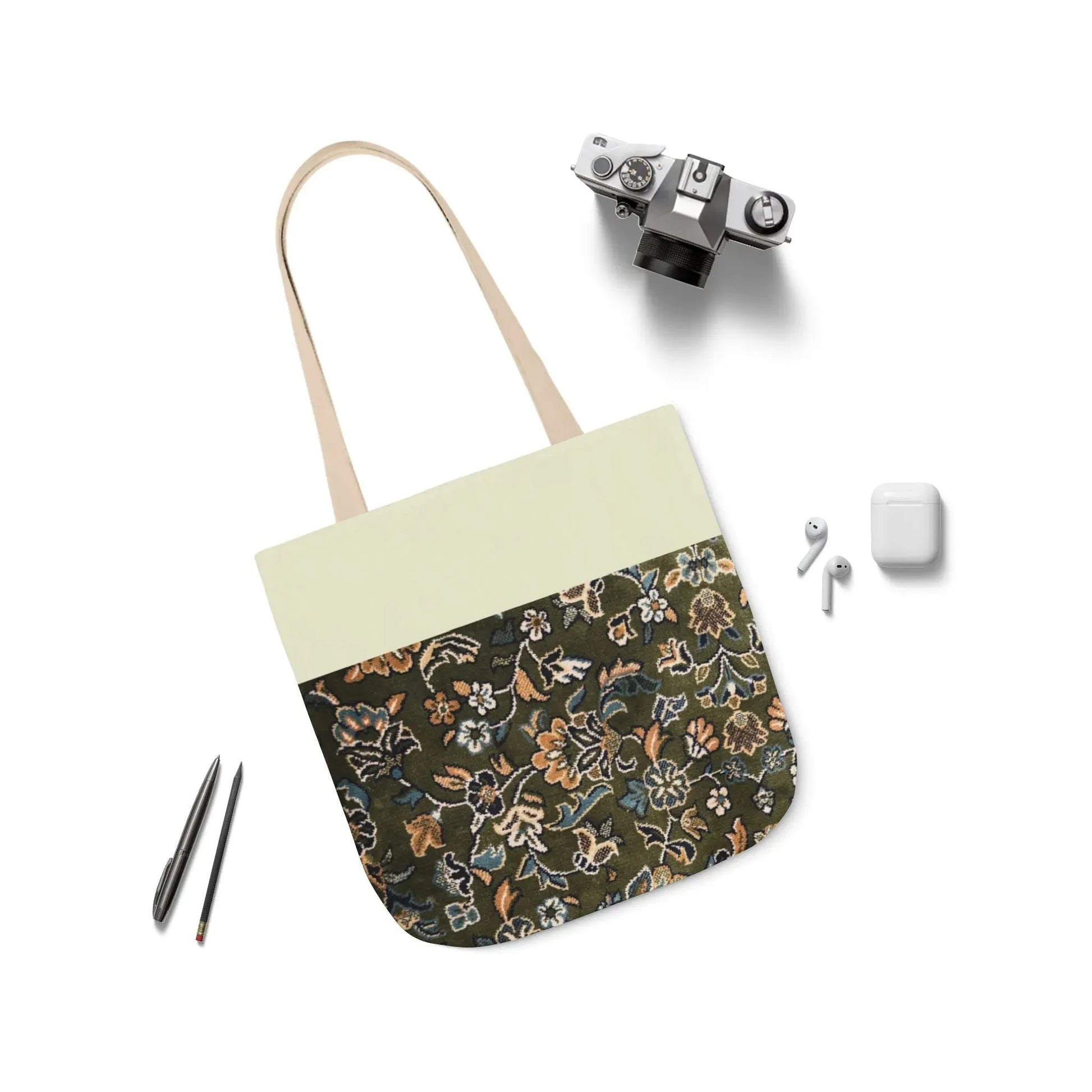 Rawdah Canvas Tote Bag, 3-Color Straps book cover