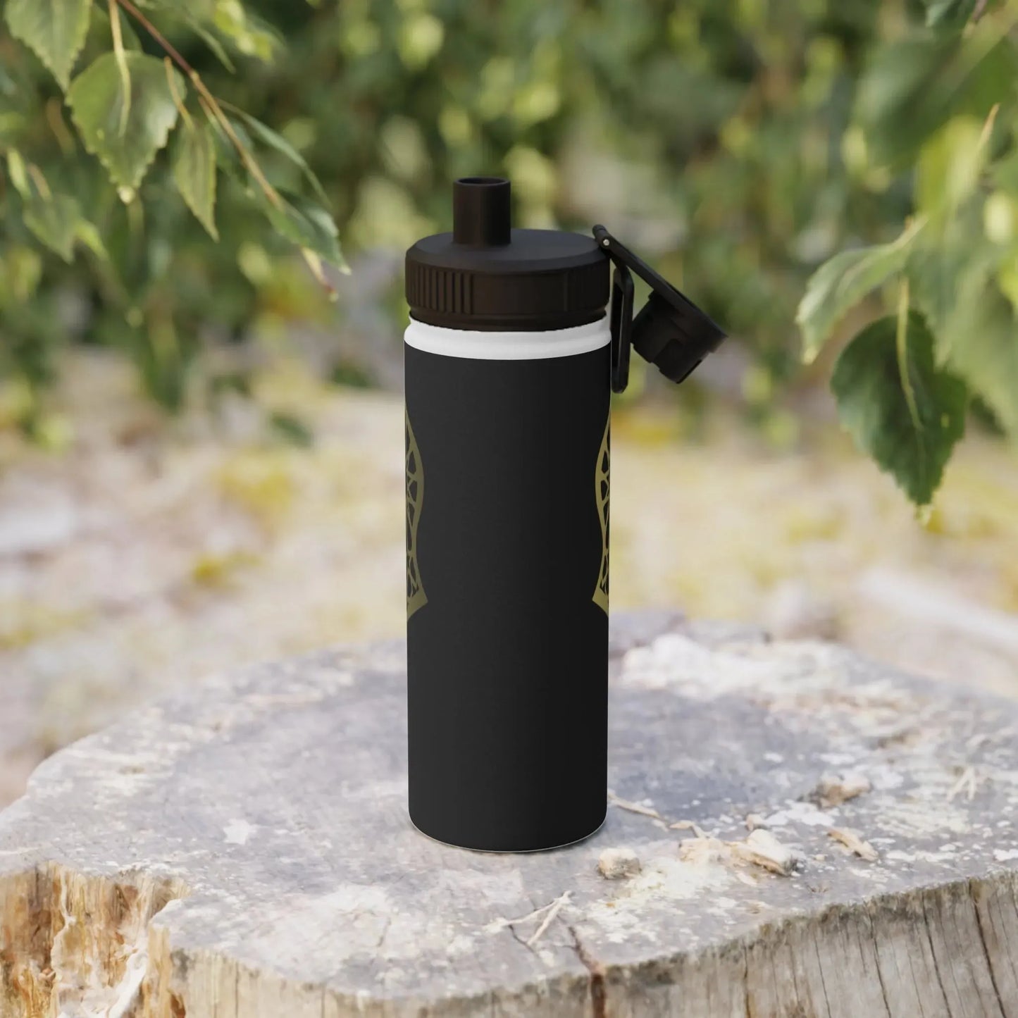 Sandala Stylish Stainless Steel Water Bottle with Sports Lid book cover