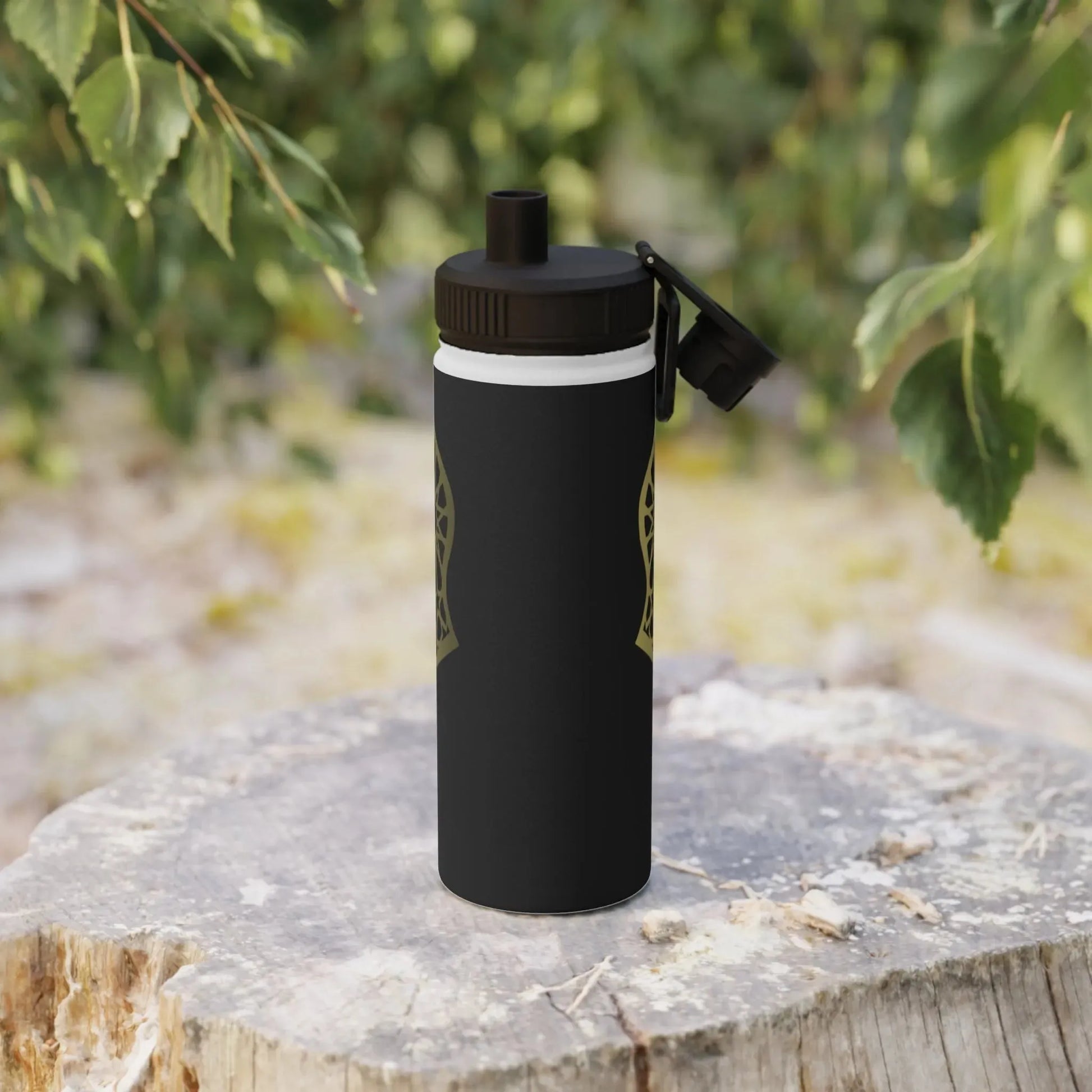 Sandala Stylish Stainless Steel Water Bottle with Sports Lid book cover