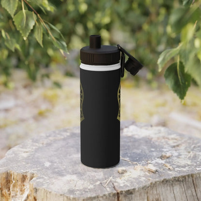 Sandala Stylish Stainless Steel Water Bottle with Sports Lid book cover