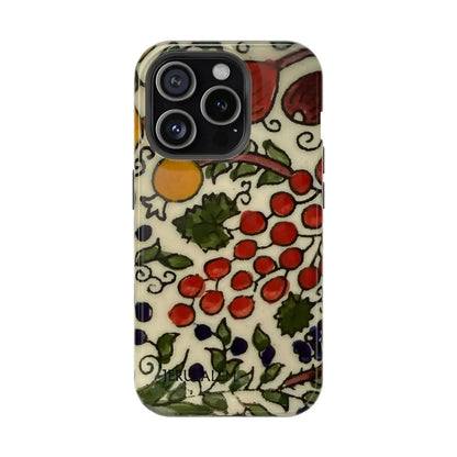 Jerusalem City Fruits Design Iphone Magnetic Tough Case book cover