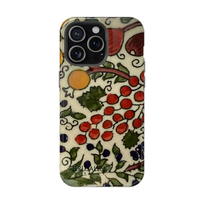 Jerusalem City Fruits Design Iphone Magnetic Tough Case book cover